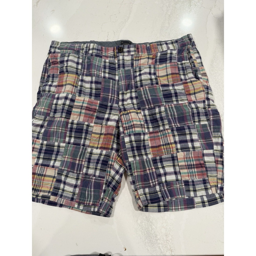 J Crew Men's Madras Shorts Sz 38 Preppy Ivy